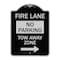 Signmission Fire Lane Tow-Away Zone W/ Right Arrow Heavy-Gauge Aluminum Sign, 24" x 18", BS-1824-23977 A-DES-BS-1824-23977 - alternate 1
